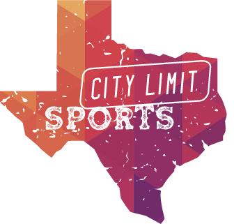 Texas border with city limit sports logo inside